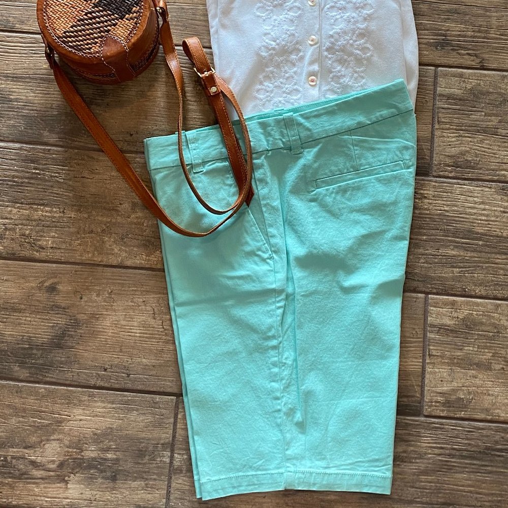 J Crew Aqua Bermuda